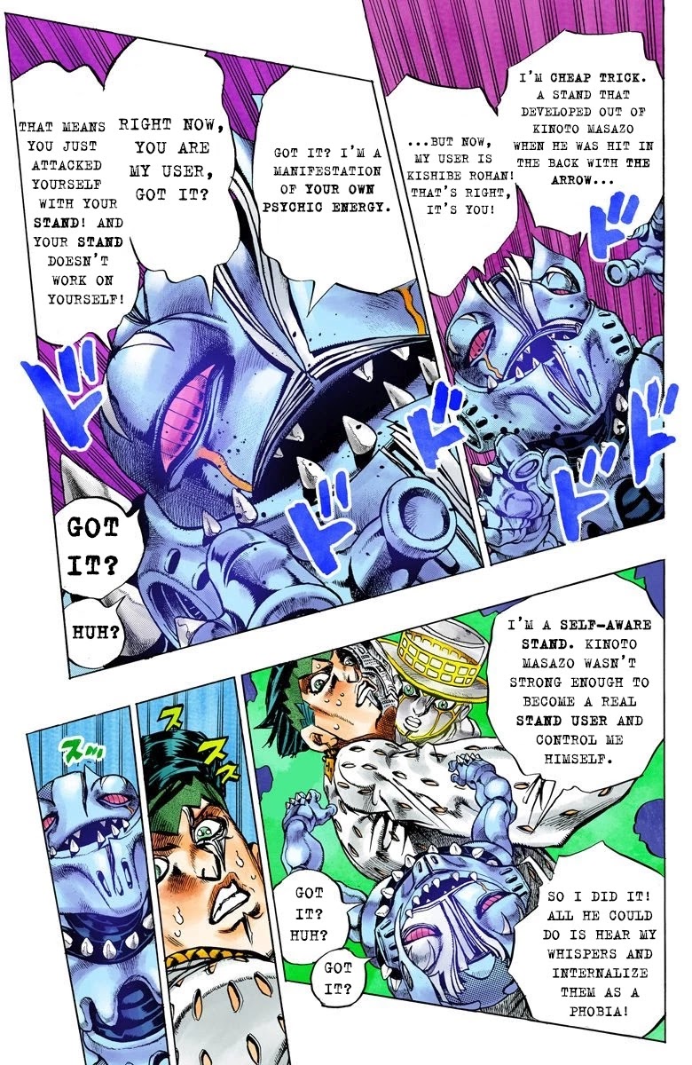JoJo's Bizarre Adventure Part 4 - Diamond is Unbreakable (Official Colored) Chapter 149 page 6 - Chapter 149: Cheap Trick Part 3
