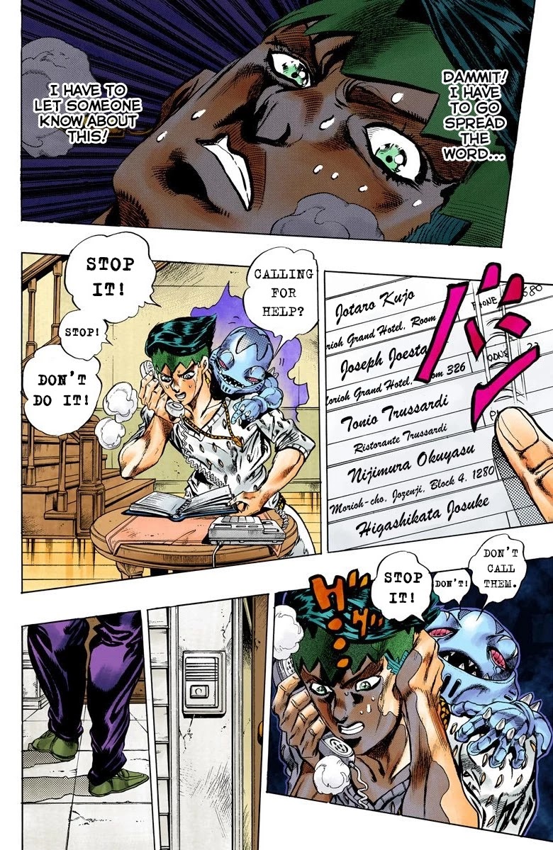 JoJo's Bizarre Adventure Part 4 - Diamond is Unbreakable (Official Colored) Chapter 149 page 9 - Chapter 149: Cheap Trick Part 3