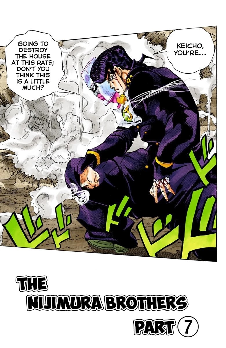 JoJo's Bizarre Adventure Part 4 - Diamond is Unbreakable (Official Colored) Chapter 15 page 2 - Chapter 15: The Nijimura Brothers - Part 7