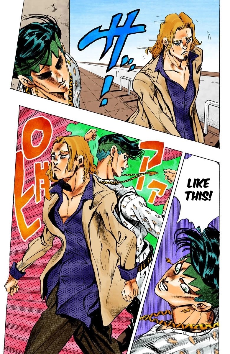 JoJo's Bizarre Adventure Part 4 - Diamond is Unbreakable (Official Colored) Chapter 150 page 16 - Chapter 150: Cheap Trick Part 4