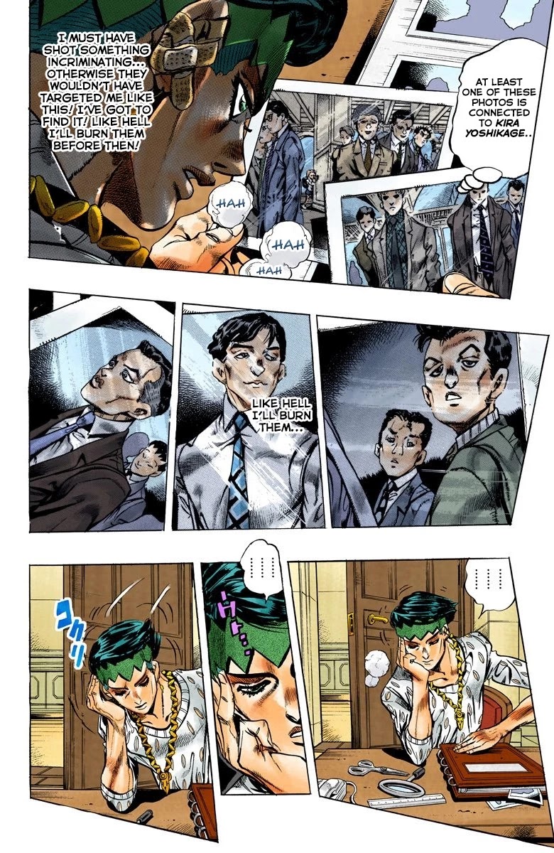 JoJo's Bizarre Adventure Part 4 - Diamond is Unbreakable (Official Colored) Chapter 150 page 5 - Chapter 150: Cheap Trick Part 4