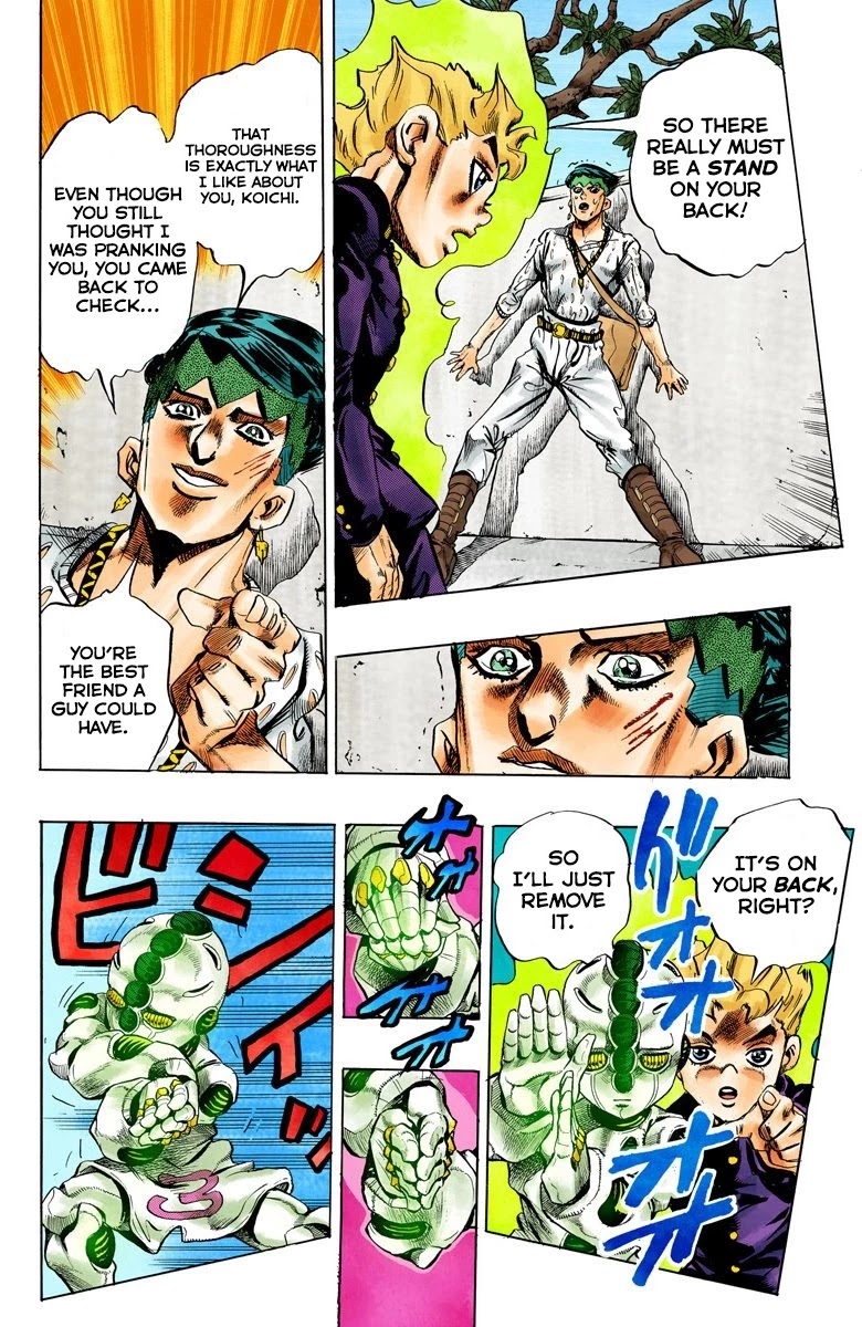 JoJo's Bizarre Adventure Part 4 - Diamond is Unbreakable (Official Colored) Chapter 151 page 16 - Chapter 151: Cheap Trick Part 5