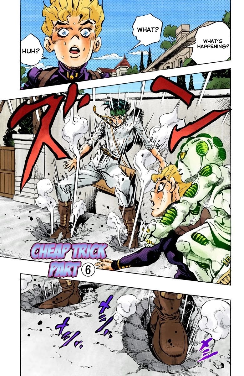 JoJo's Bizarre Adventure Part 4 - Diamond is Unbreakable (Official Colored) Chapter 152 page 2 - Chapter 152: Cheap Trick Part 6