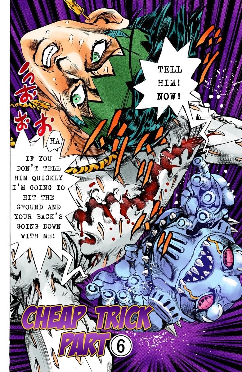 JoJo's Bizarre Adventure Part 4 - Diamond is Unbreakable (Official Colored) Chapter 152 page 3 - Chapter 152: Cheap Trick Part 6