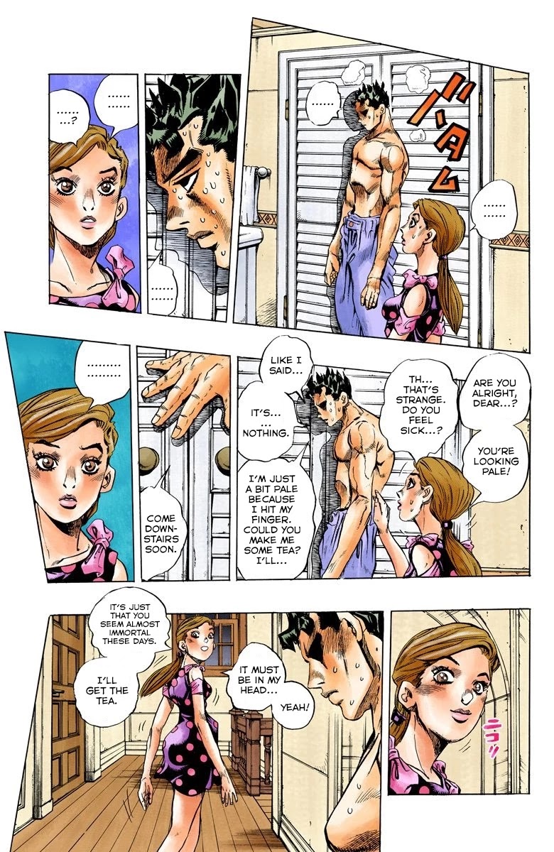 JoJo's Bizarre Adventure Part 4 - Diamond is Unbreakable (Official Colored) Chapter 153 page 9 - Chapter 153: Another One Bites the Dust Part 1