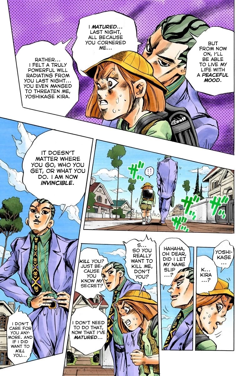 JoJo's Bizarre Adventure Part 4 - Diamond is Unbreakable (Official Colored) Chapter 154 page 10 - Chapter 154: Another One Bites the Dust Part 2