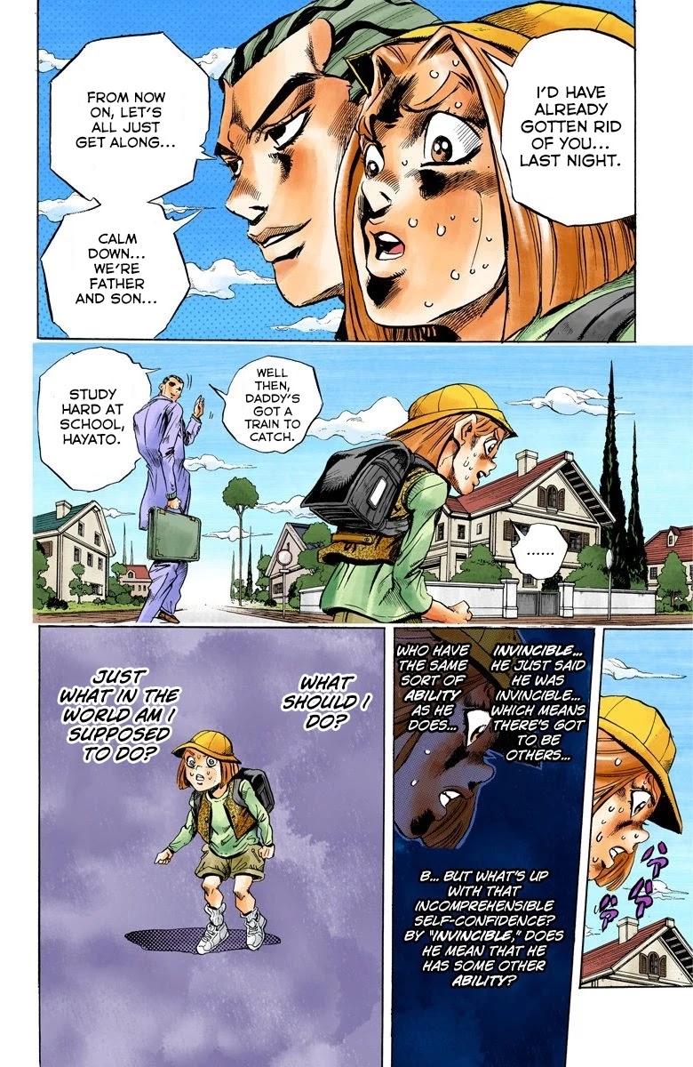 JoJo's Bizarre Adventure Part 4 - Diamond is Unbreakable (Official Colored) Chapter 154 page 11 - Chapter 154: Another One Bites the Dust Part 2