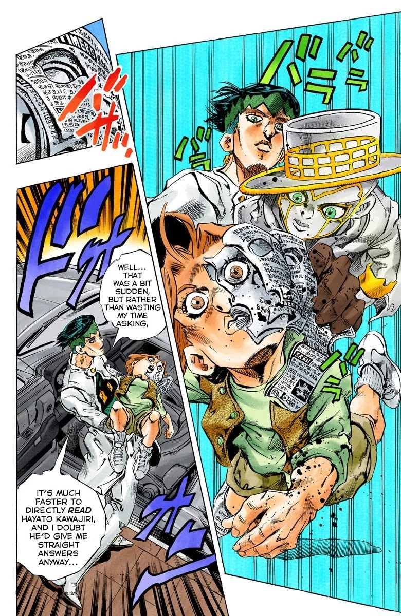 JoJo's Bizarre Adventure Part 4 - Diamond is Unbreakable (Official Colored) Chapter 154 page 15 - Chapter 154: Another One Bites the Dust Part 2
