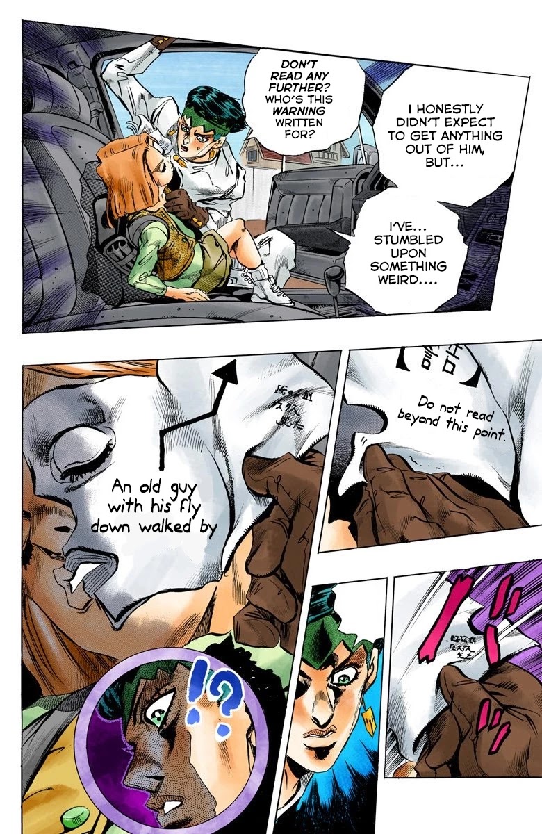 JoJo's Bizarre Adventure Part 4 - Diamond is Unbreakable (Official Colored) Chapter 154 page 17 - Chapter 154: Another One Bites the Dust Part 2