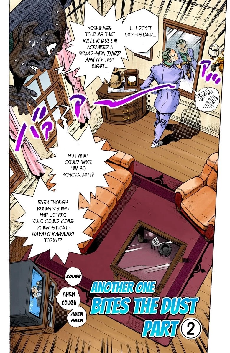 JoJo's Bizarre Adventure Part 4 - Diamond is Unbreakable (Official Colored) Chapter 154 page 3 - Chapter 154: Another One Bites the Dust Part 2