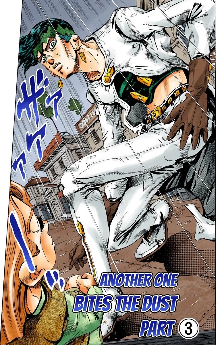JoJo's Bizarre Adventure Part 4 - Diamond is Unbreakable (Official Colored) Chapter 155 page 2 - Chapter 155: Another One Bites the Dust Part 3