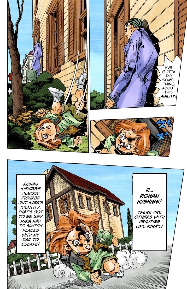 JoJo's Bizarre Adventure Part 4 - Diamond is Unbreakable (Official Colored) Chapter 156 page 13 - Chapter 156: Another One Bites the Dust Part 4