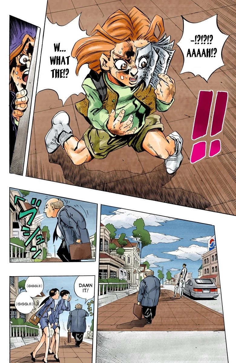 JoJo's Bizarre Adventure Part 4 - Diamond is Unbreakable (Official Colored) Chapter 156 page 17 - Chapter 156: Another One Bites the Dust Part 4