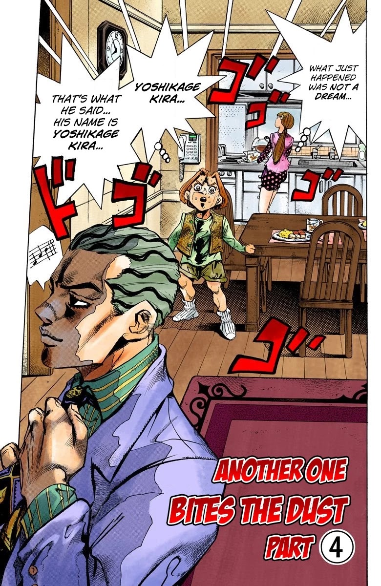 JoJo's Bizarre Adventure Part 4 - Diamond is Unbreakable (Official Colored) Chapter 156 page 2 - Chapter 156: Another One Bites the Dust Part 4