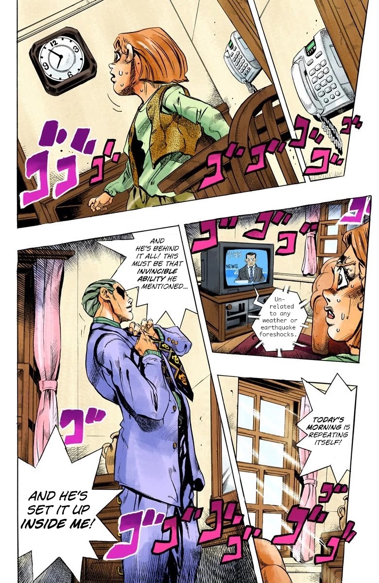 JoJo's Bizarre Adventure Part 4 - Diamond is Unbreakable (Official Colored) Chapter 156 page 3 - Chapter 156: Another One Bites the Dust Part 4