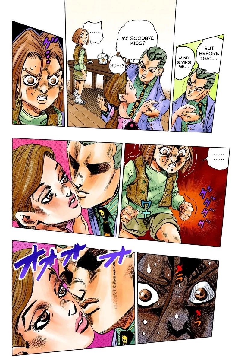 JoJo's Bizarre Adventure Part 4 - Diamond is Unbreakable (Official Colored) Chapter 156 page 9 - Chapter 156: Another One Bites the Dust Part 4