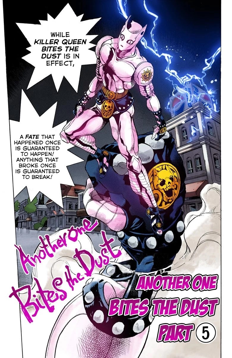 JoJo's Bizarre Adventure Part 4 - Diamond is Unbreakable (Official Colored) Chapter 157 page 2 - Chapter 157: Another One Bites the Dust Part 5