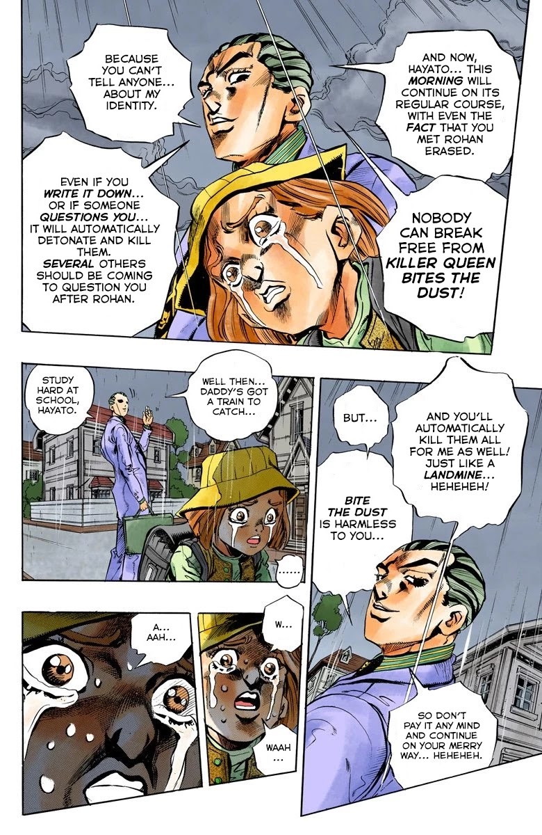 JoJo's Bizarre Adventure Part 4 - Diamond is Unbreakable (Official Colored) Chapter 157 page 9 - Chapter 157: Another One Bites the Dust Part 5