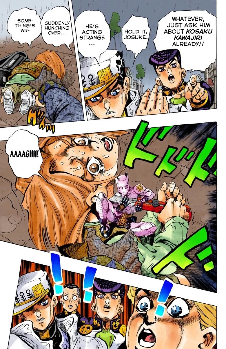 JoJo's Bizarre Adventure Part 4 - Diamond is Unbreakable (Official Colored) Chapter 158 page 10 - Chapter 158: Another One Bites the Dust Part 6