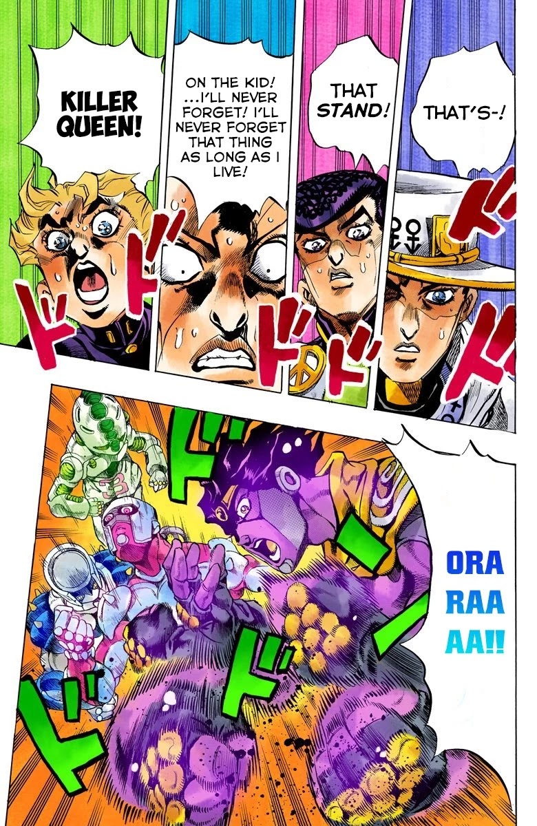JoJo's Bizarre Adventure Part 4 - Diamond is Unbreakable (Official Colored) Chapter 158 page 12 - Chapter 158: Another One Bites the Dust Part 6