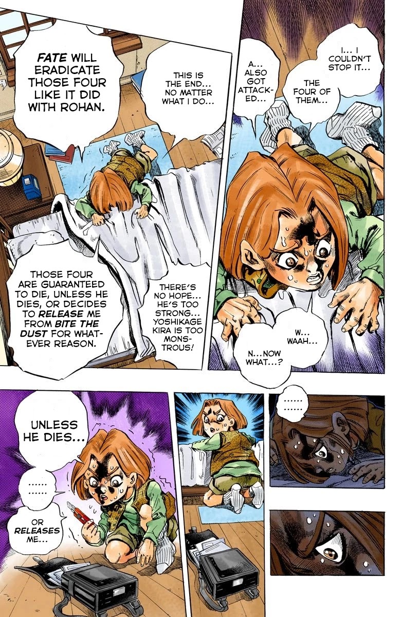 JoJo's Bizarre Adventure Part 4 - Diamond is Unbreakable (Official Colored) Chapter 158 page 15 - Chapter 158: Another One Bites the Dust Part 6