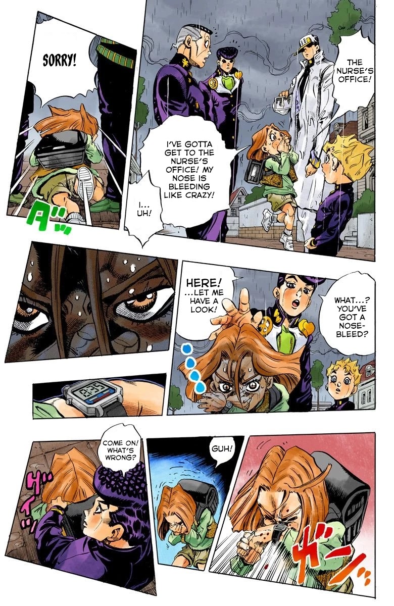 JoJo's Bizarre Adventure Part 4 - Diamond is Unbreakable (Official Colored) Chapter 158 page 4 - Chapter 158: Another One Bites the Dust Part 6