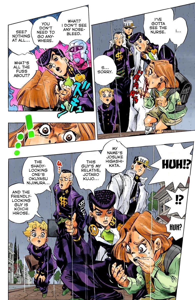 JoJo's Bizarre Adventure Part 4 - Diamond is Unbreakable (Official Colored) Chapter 158 page 5 - Chapter 158: Another One Bites the Dust Part 6