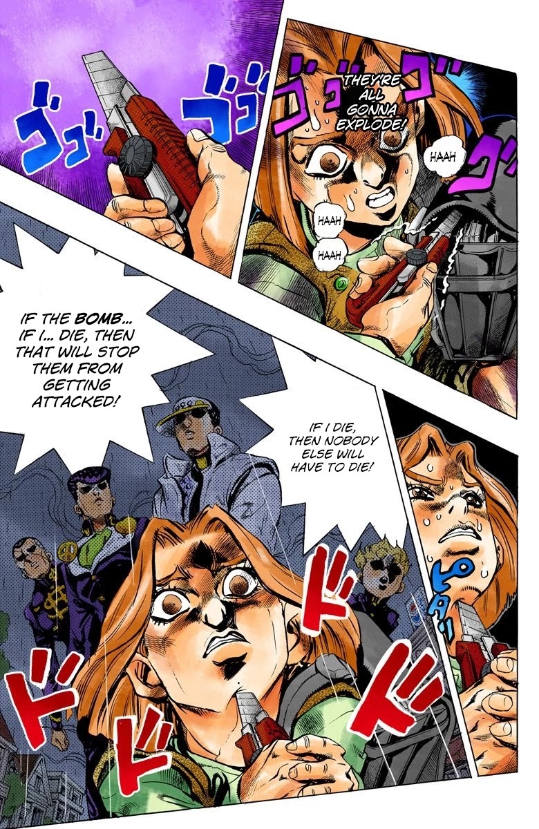 JoJo's Bizarre Adventure Part 4 - Diamond is Unbreakable (Official Colored) Chapter 158 page 8 - Chapter 158: Another One Bites the Dust Part 6
