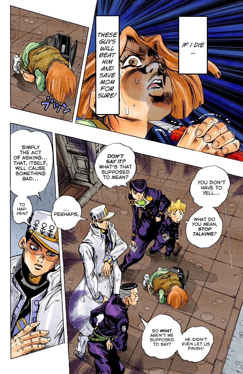JoJo's Bizarre Adventure Part 4 - Diamond is Unbreakable (Official Colored) Chapter 158 page 9 - Chapter 158: Another One Bites the Dust Part 6