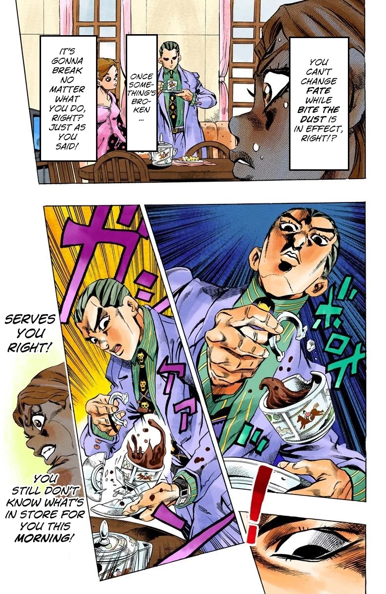 JoJo's Bizarre Adventure Part 4 - Diamond is Unbreakable (Official Colored) Chapter 159 page 10 - Chapter 159: Another One Bites the Dust Part 7