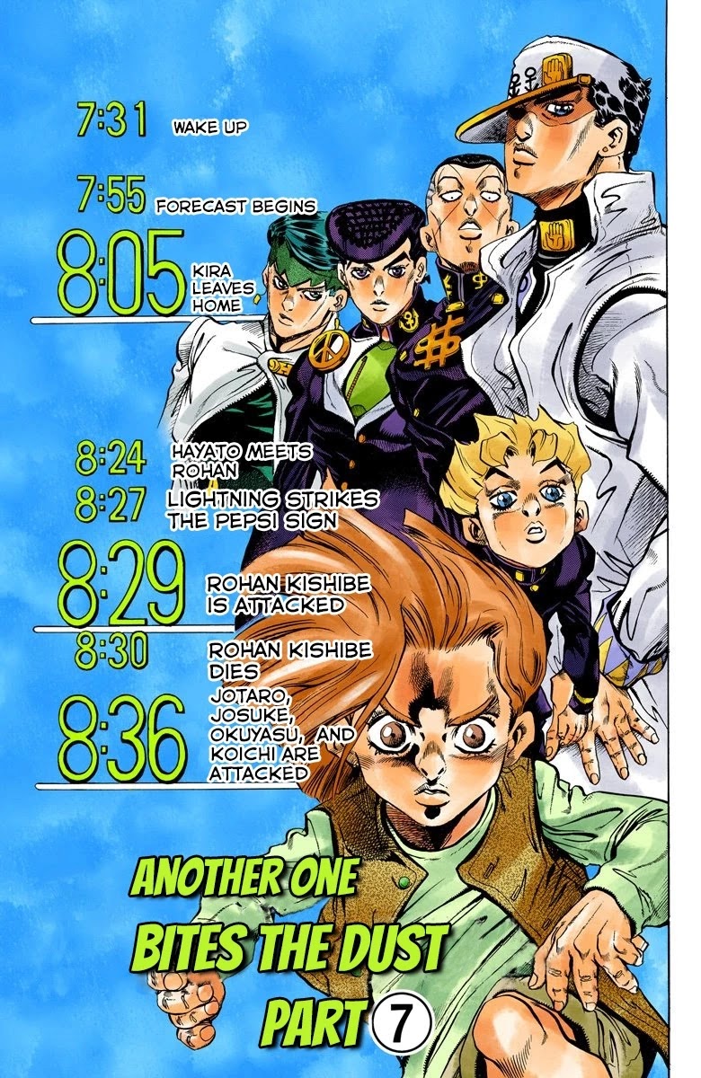JoJo's Bizarre Adventure Part 4 - Diamond is Unbreakable (Official Colored) Chapter 159 page 2 - Chapter 159: Another One Bites the Dust Part 7