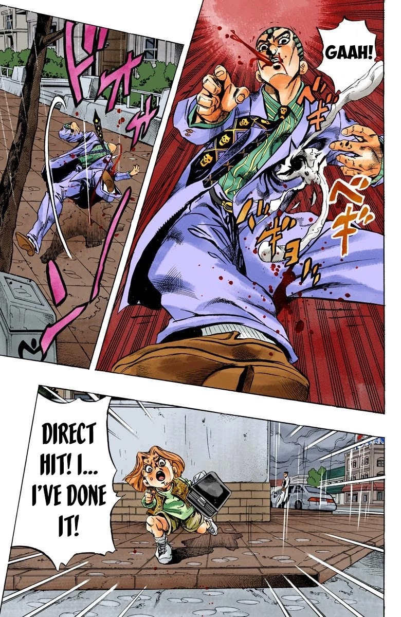 JoJo's Bizarre Adventure Part 4 - Diamond is Unbreakable (Official Colored) Chapter 160 page 14 - Chapter 160: Another One Bites the Dust Part 8