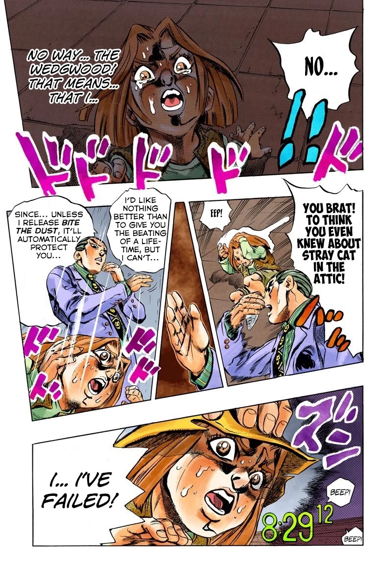 JoJo's Bizarre Adventure Part 4 - Diamond is Unbreakable (Official Colored) Chapter 160 page 20 - Chapter 160: Another One Bites the Dust Part 8