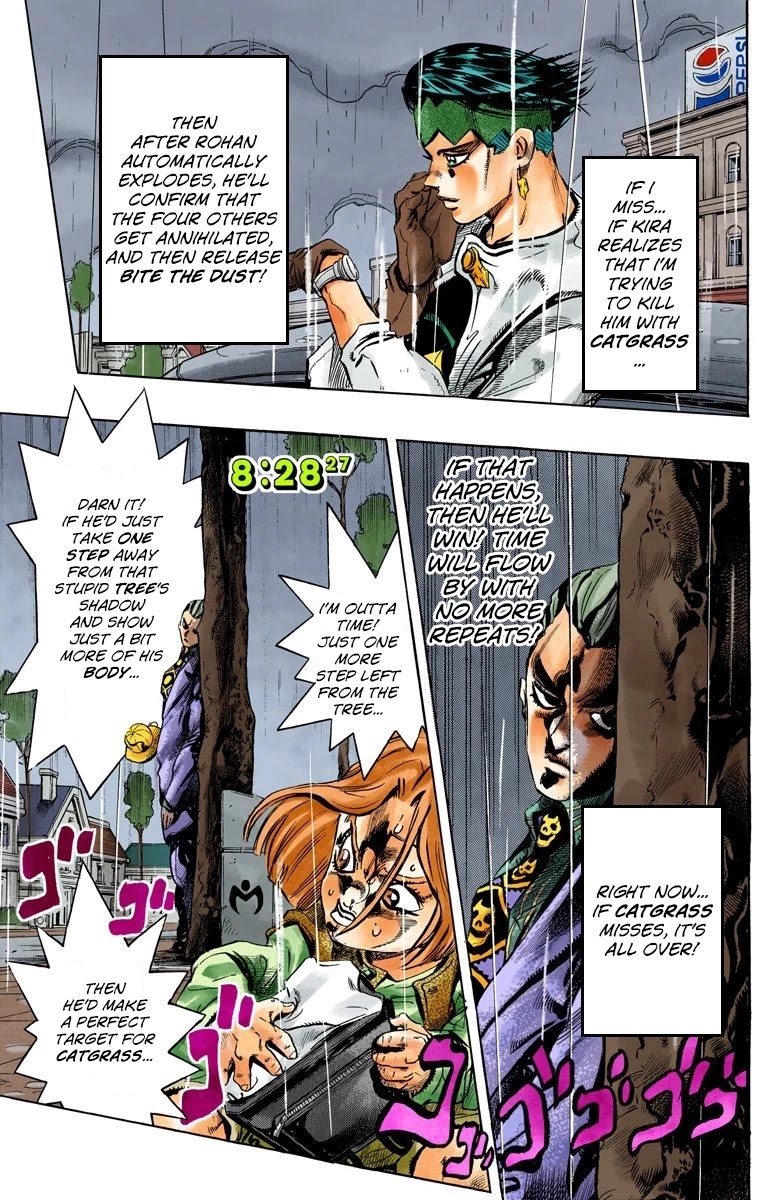 JoJo's Bizarre Adventure Part 4 - Diamond is Unbreakable (Official Colored) Chapter 160 page 4 - Chapter 160: Another One Bites the Dust Part 8