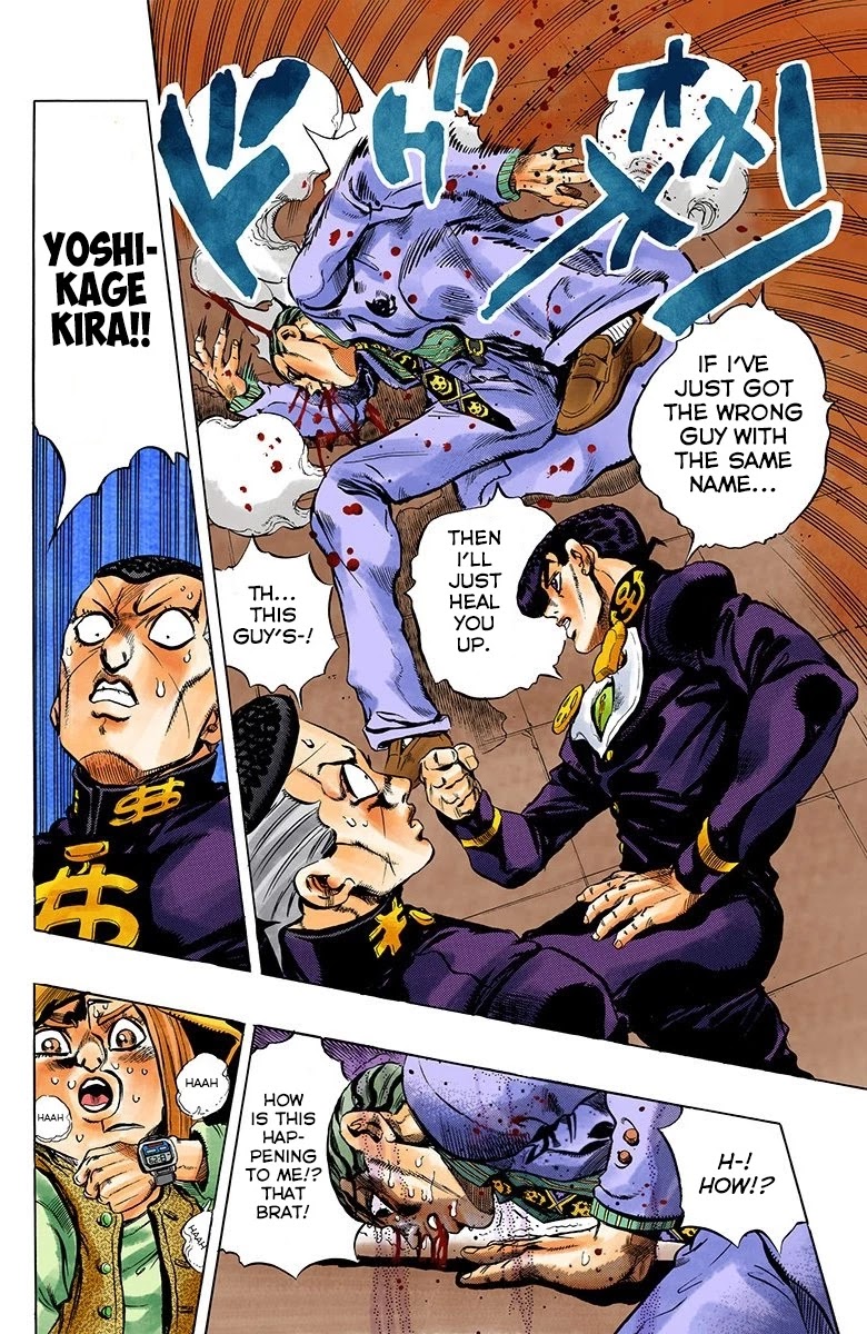 JoJo's Bizarre Adventure Part 4 - Diamond is Unbreakable (Official Colored) Chapter 161 page 14 - Chapter 161: Another One Bites the Dust Part 9