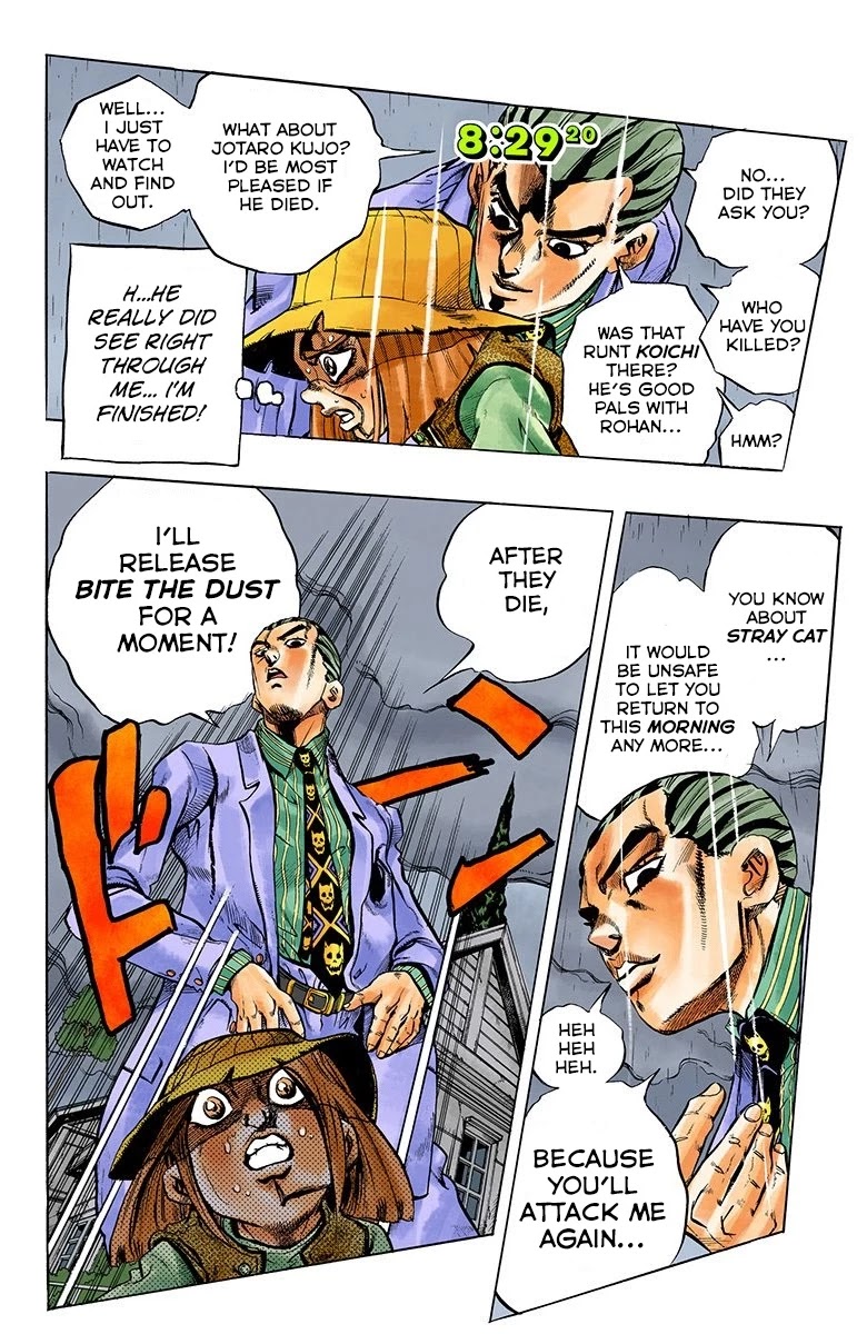 JoJo's Bizarre Adventure Part 4 - Diamond is Unbreakable (Official Colored) Chapter 161 page 5 - Chapter 161: Another One Bites the Dust Part 9