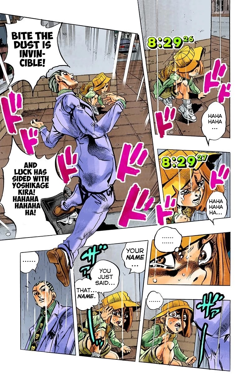JoJo's Bizarre Adventure Part 4 - Diamond is Unbreakable (Official Colored) Chapter 161 page 6 - Chapter 161: Another One Bites the Dust Part 9