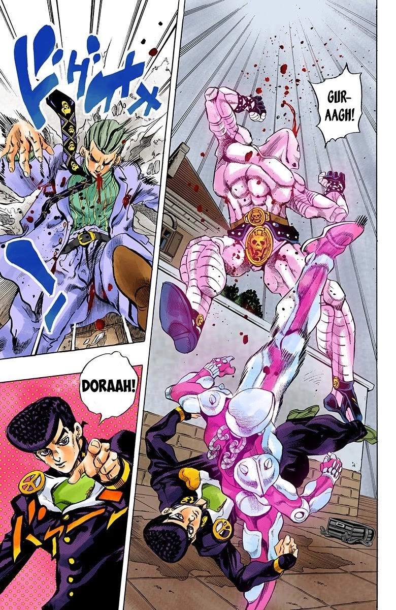 JoJo's Bizarre Adventure Part 4 - Diamond is Unbreakable (Official Colored) Chapter 162 page 11 - Chapter 162: Another One Bites the Dust Part 10