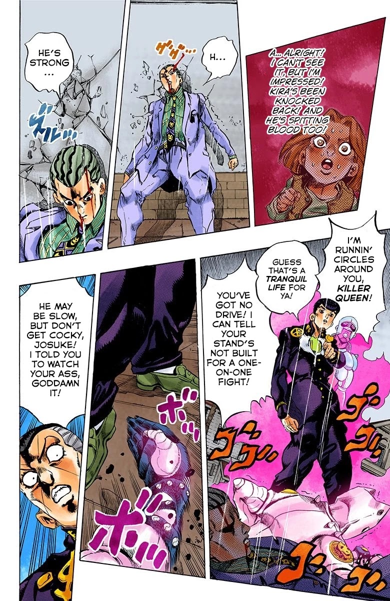 JoJo's Bizarre Adventure Part 4 - Diamond is Unbreakable (Official Colored) Chapter 162 page 12 - Chapter 162: Another One Bites the Dust Part 10