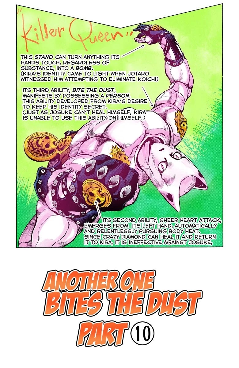 JoJo's Bizarre Adventure Part 4 - Diamond is Unbreakable (Official Colored) Chapter 162 page 2 - Chapter 162: Another One Bites the Dust Part 10