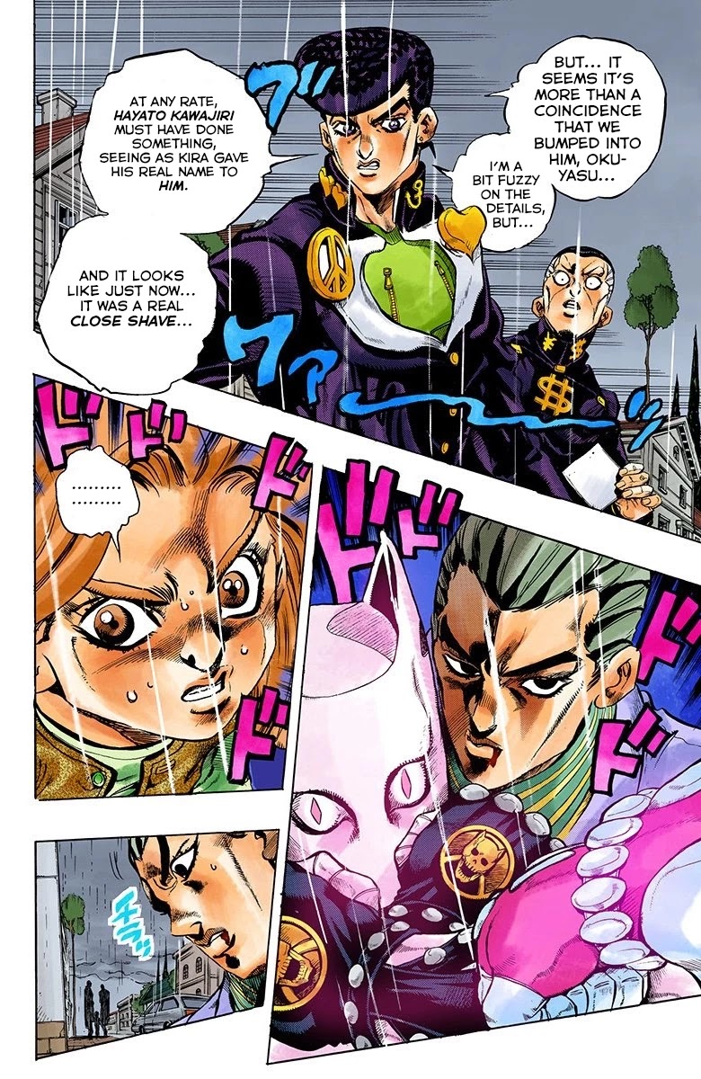JoJo's Bizarre Adventure Part 4 - Diamond is Unbreakable (Official Colored) Chapter 162 page 4 - Chapter 162: Another One Bites the Dust Part 10