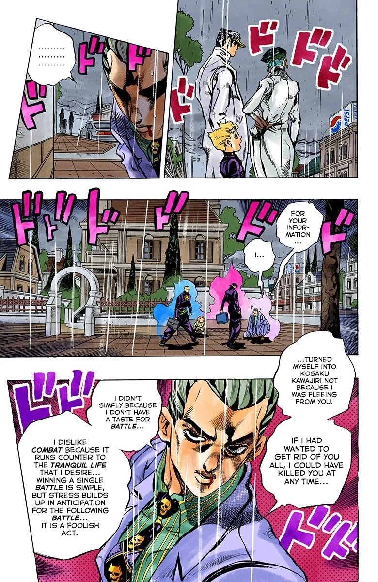 JoJo's Bizarre Adventure Part 4 - Diamond is Unbreakable (Official Colored) Chapter 162 page 5 - Chapter 162: Another One Bites the Dust Part 10