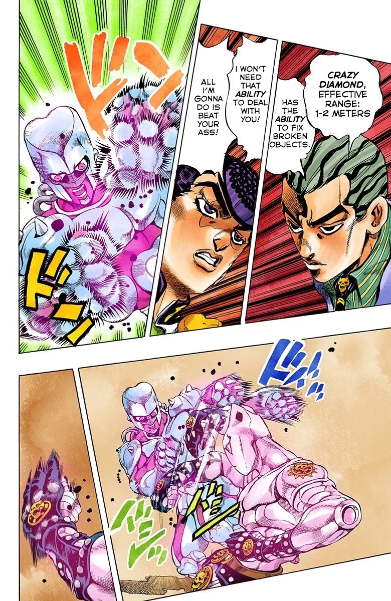 JoJo's Bizarre Adventure Part 4 - Diamond is Unbreakable (Official Colored) Chapter 162 page 8 - Chapter 162: Another One Bites the Dust Part 10