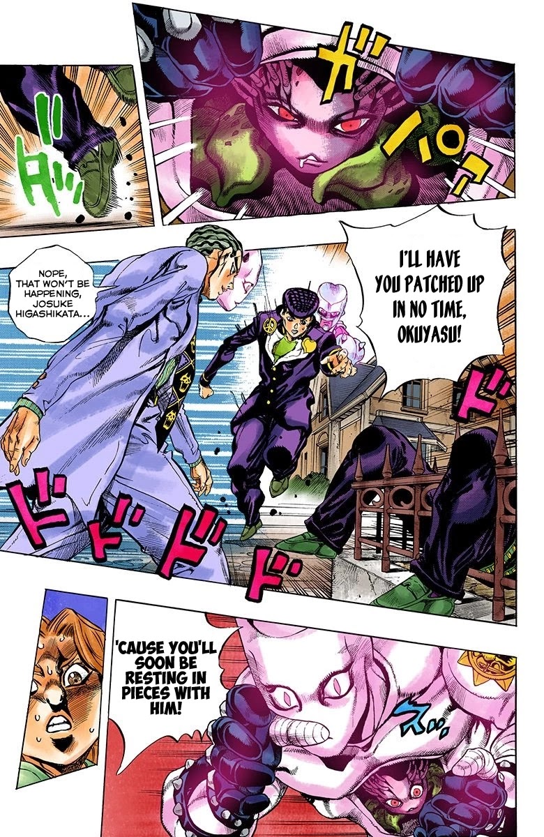 JoJo's Bizarre Adventure Part 4 - Diamond is Unbreakable (Official Colored) Chapter 163 page 6 - Chapter 163: Crazy Diamond is Unbreakable Part 1