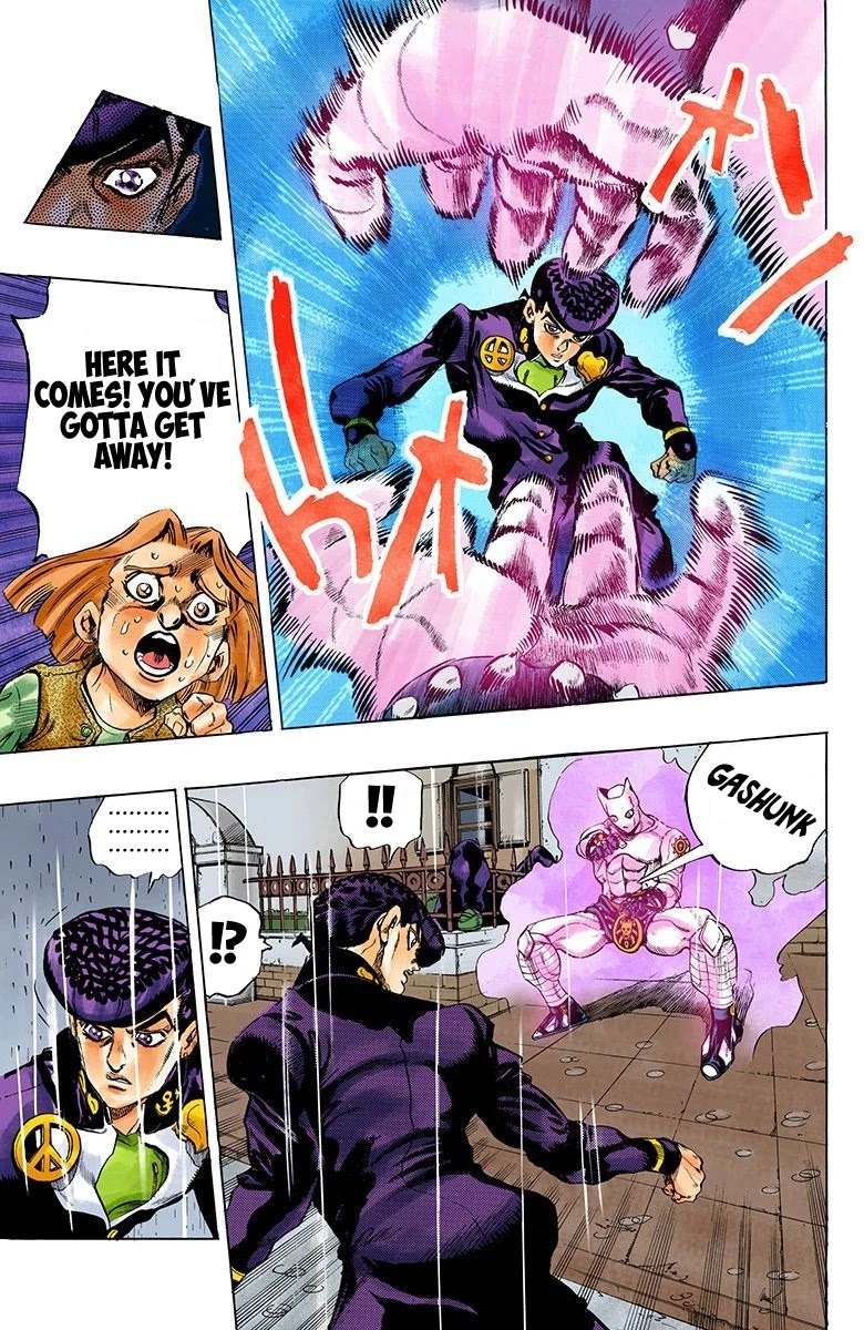 JoJo's Bizarre Adventure Part 4 - Diamond is Unbreakable (Official Colored) Chapter 163 page 8 - Chapter 163: Crazy Diamond is Unbreakable Part 1