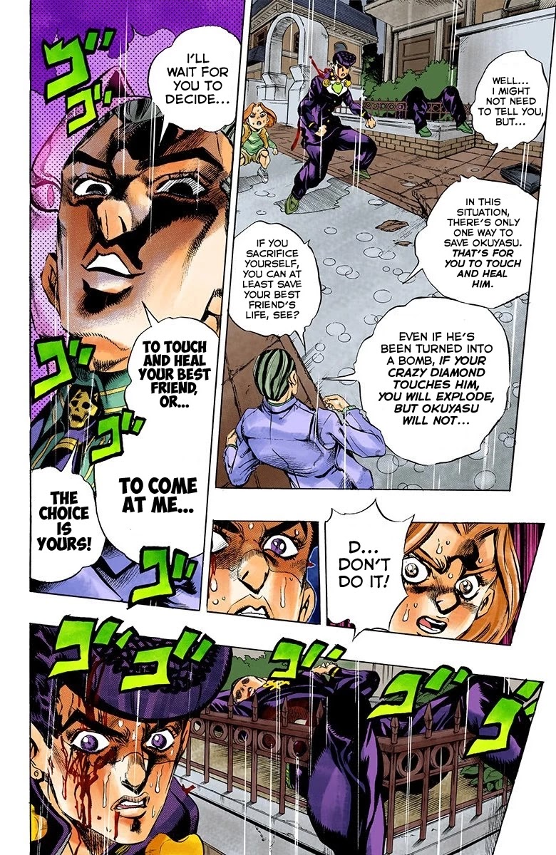 JoJo's Bizarre Adventure Part 4 - Diamond is Unbreakable (Official Colored) Chapter 164 page 7 - Chapter 164: Crazy Diamond is Unbreakable Part 2