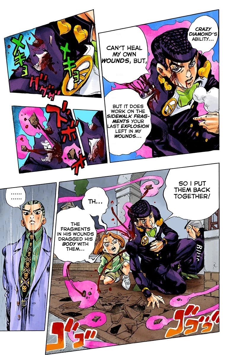 JoJo's Bizarre Adventure Part 4 - Diamond is Unbreakable (Official Colored) Chapter 165 page 18 - Chapter 165: Crazy Diamond is Unbreakable Part 3