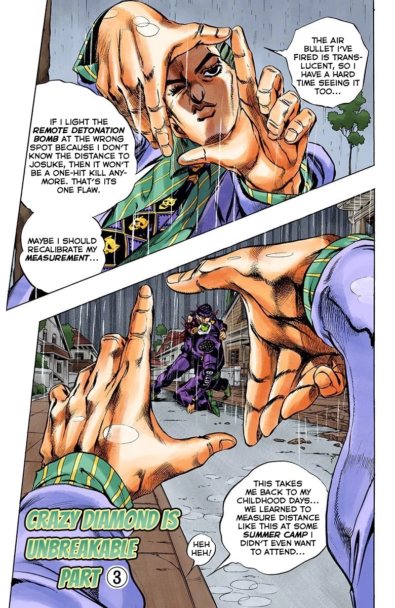 JoJo's Bizarre Adventure Part 4 - Diamond is Unbreakable (Official Colored) Chapter 165 page 2 - Chapter 165: Crazy Diamond is Unbreakable Part 3