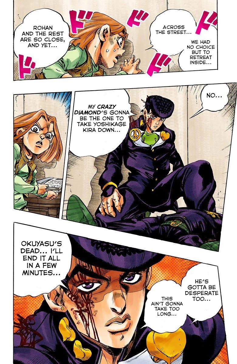 JoJo's Bizarre Adventure Part 4 - Diamond is Unbreakable (Official Colored) Chapter 166 page 11 - Chapter 166: Crazy Diamond is Unbreakable Part 4