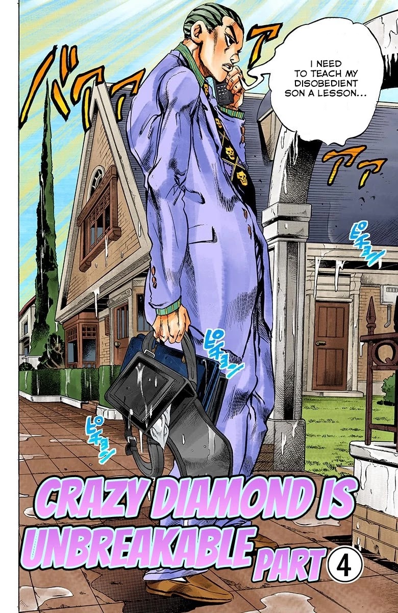 JoJo's Bizarre Adventure Part 4 - Diamond is Unbreakable (Official Colored) Chapter 166 page 3 - Chapter 166: Crazy Diamond is Unbreakable Part 4